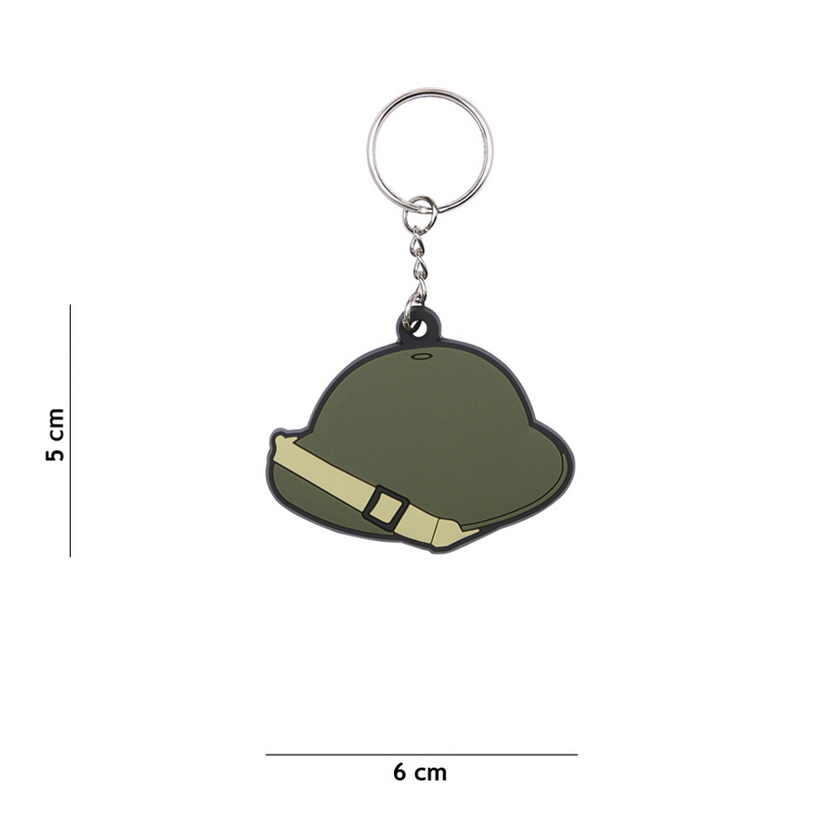 Sleutelhanger 3D PVC Brodie Helmet WWII #117