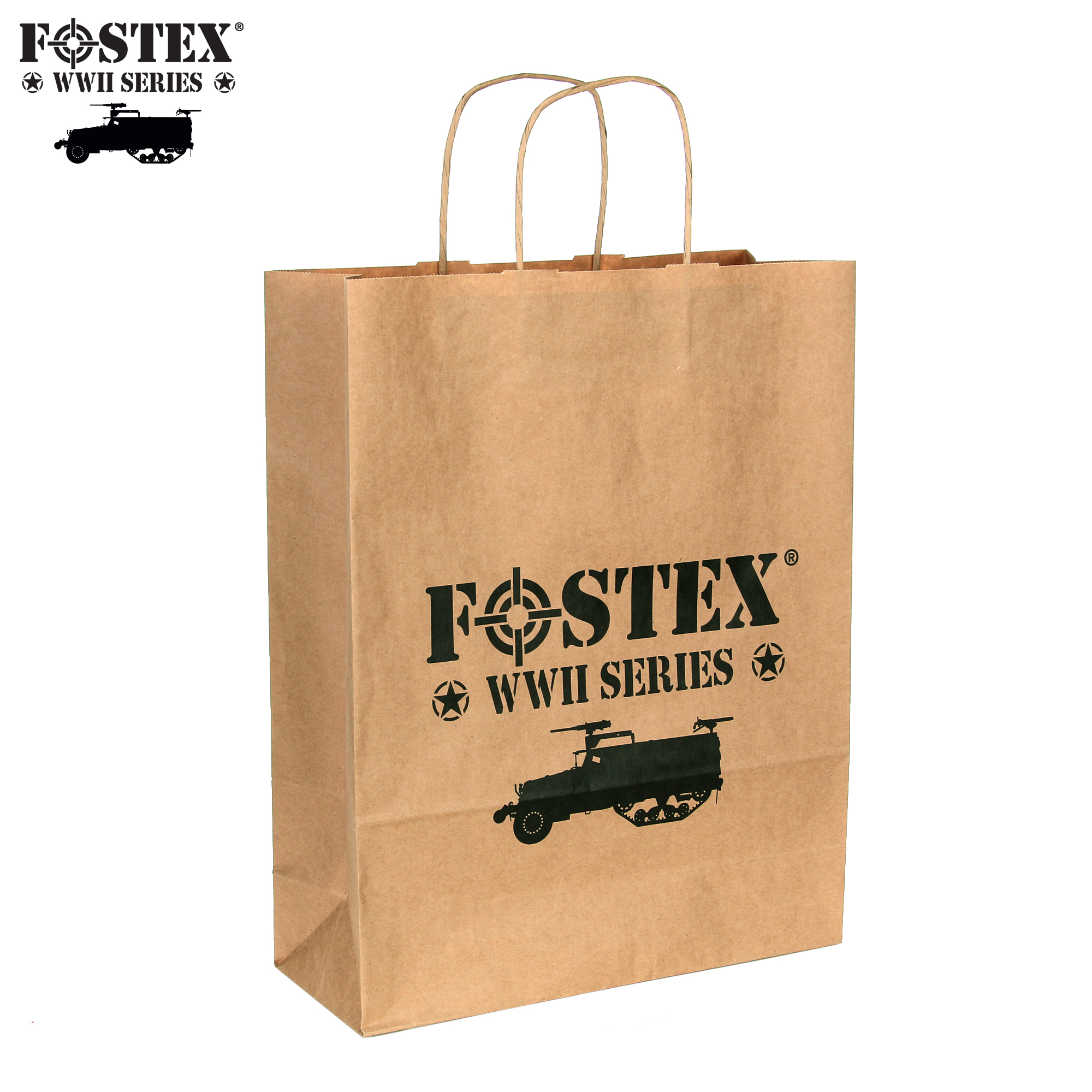 Fostex WWII serie papieren draagtas doos à 200 stuks