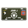 Nummerplaat Jour J 6 juin 1944