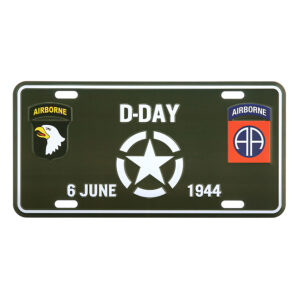 Nummerplaat D-Day White Star 6 june 1944