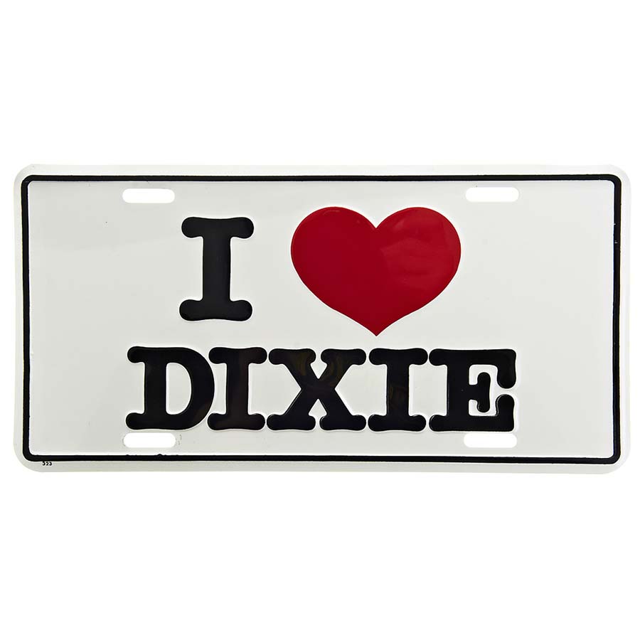 Nummerplaat I love dixie #5180