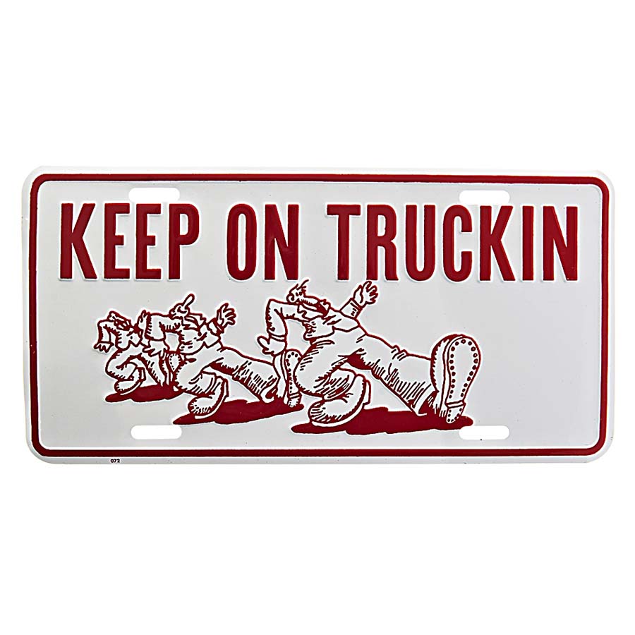Nummerplaat keep on trucking #7186