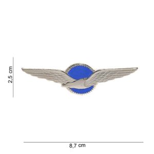 Embleem metaal KLU blauw #6091