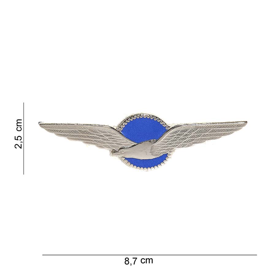 Embleem metaal KLU blauw #6091