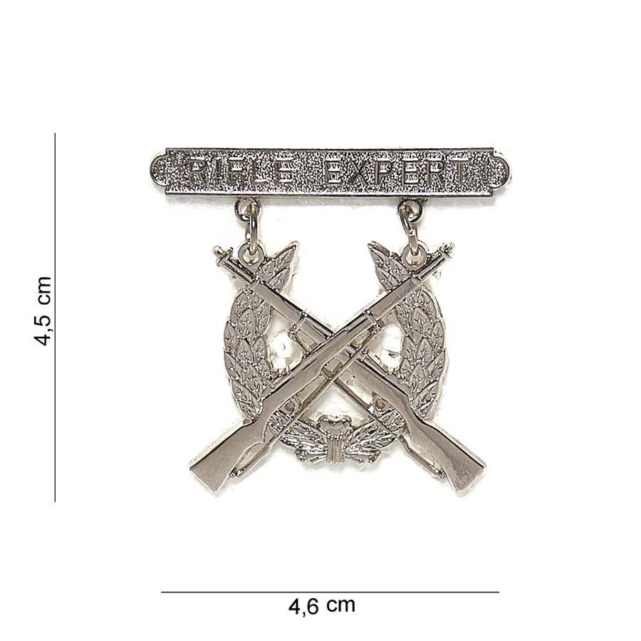 Embleem metaal rifle expert shooting badge #6069