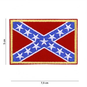 Embleem stof rebel vlag (extra klein) 10701 #1022