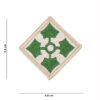 Embleem stof 4th US Infantry Division #4077