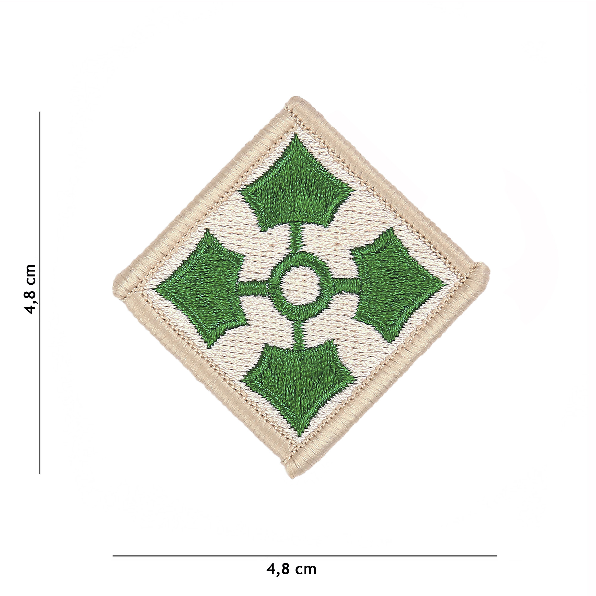 Embleem stof 4th US Infantry Division #4077