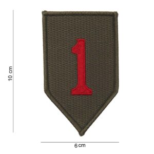 Embleem stof red one #3008