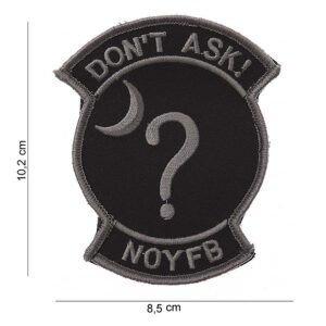 Embleem stof don't ask #5063