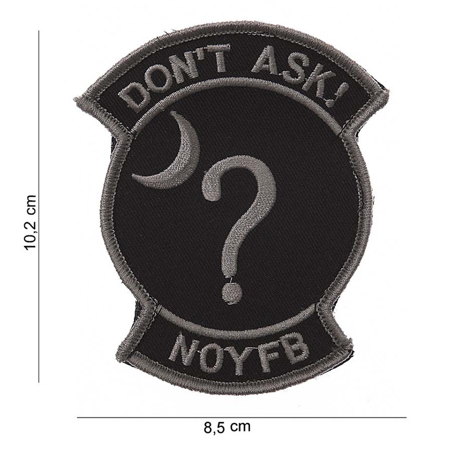 Embleem stof don't ask #5063