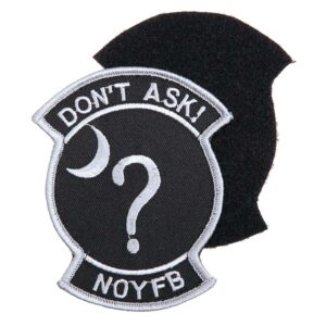 Embleem stof don't ask met klittenband #1061