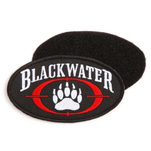 Embleem stof blackwater met klittenband #2043