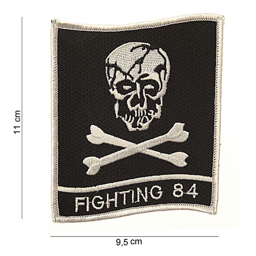 Embleem stof fighting 84 groot #4076