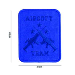 Embleem stof Airsoft team blauw #23023