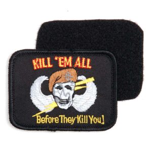 Embleem stof kill'em all met klittenband #1054