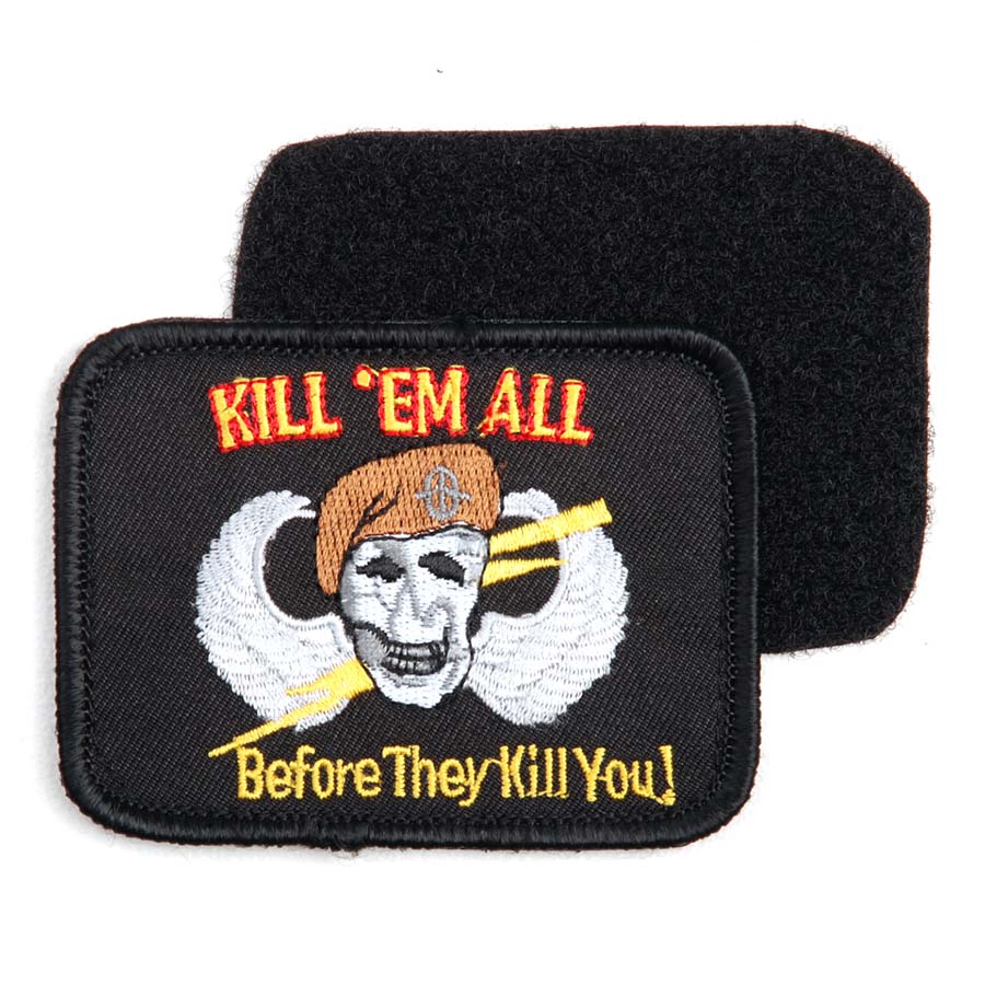 Embleem stof kill'em all met klittenband #1054