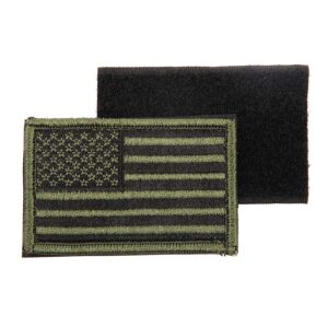 Embleem stof vlag USA subdued met klittenband #1047