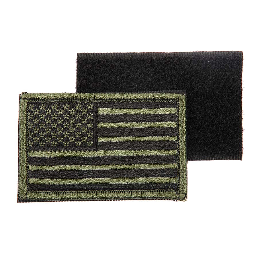 Embleem stof vlag USA subdued met klittenband #1047