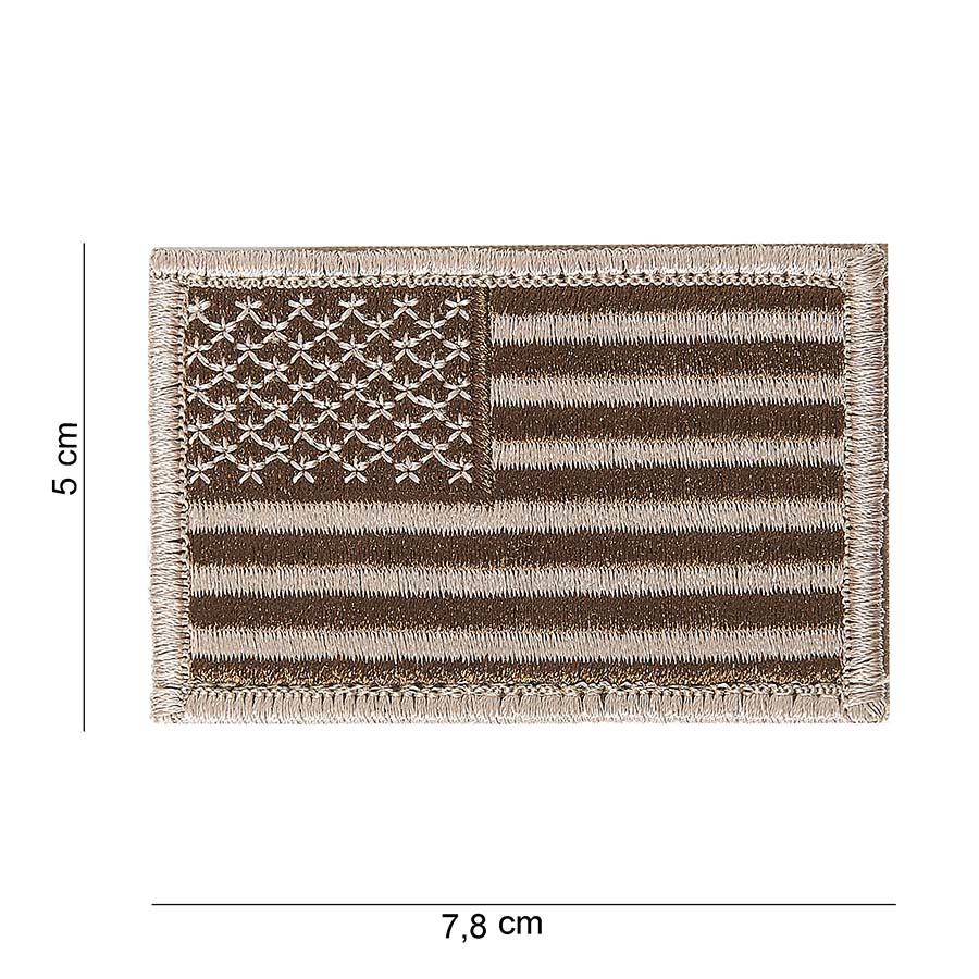 Embleem stof vlag USA desert met klittenband #1045