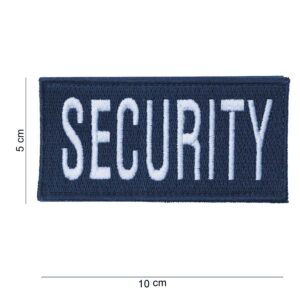 Embleem stof security (dik) met klittenband #2022
