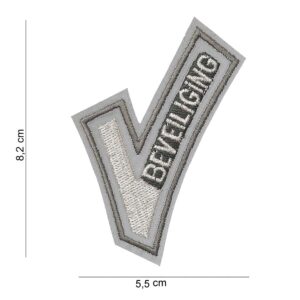 Embleem stof beveiliging refl. V #2027