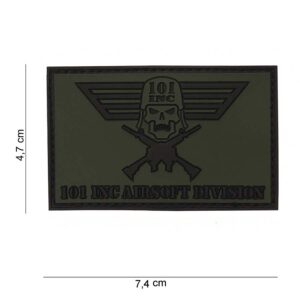 Embleem 3D PVC 101 INC Airsoft Division #12001