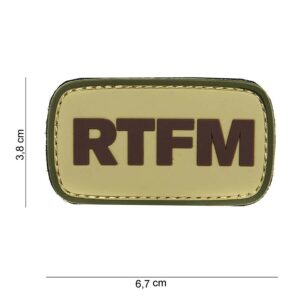 Embleem 3D PVC RTFM #14002