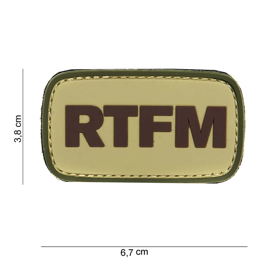 Embleem 3D PVC RTFM #14002