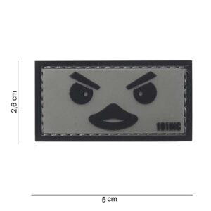 Embleem 3D PVC Duckface grijs #10088