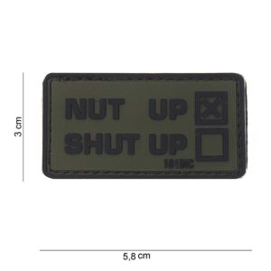 Embleem 3D PVC Nut up groen #10082