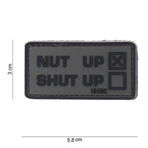 Embleem 3D PVC Nut up grijs #10083