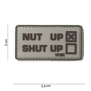 Embleem 3D PVC Nut up beige #10081