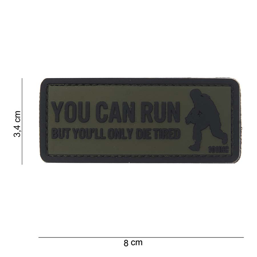 Embleem 3D PVC You can run groen #10066