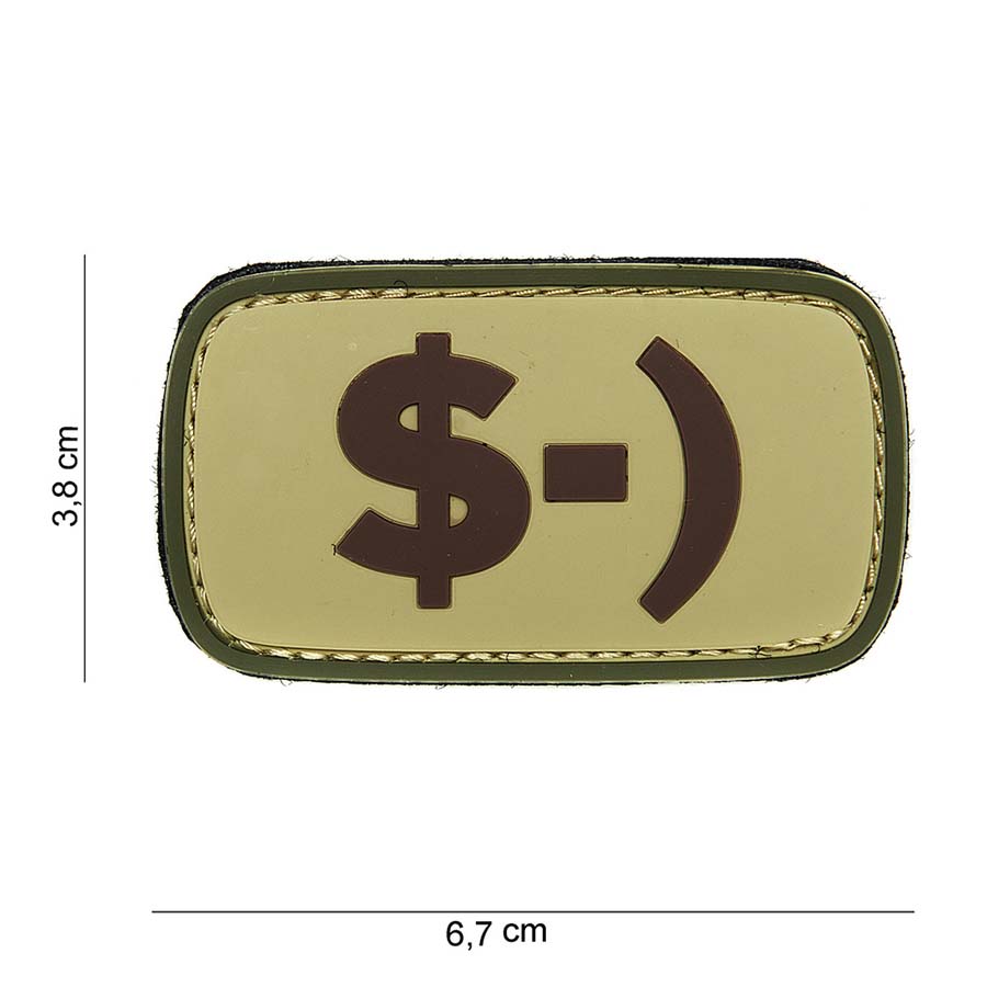 Embleem 3D PVC $ -) #14001