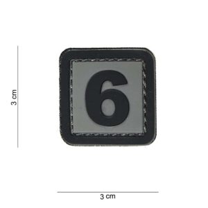 Embleem 3D PVC 6 #15007