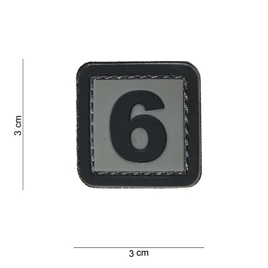 Embleem 3D PVC 6 #15007
