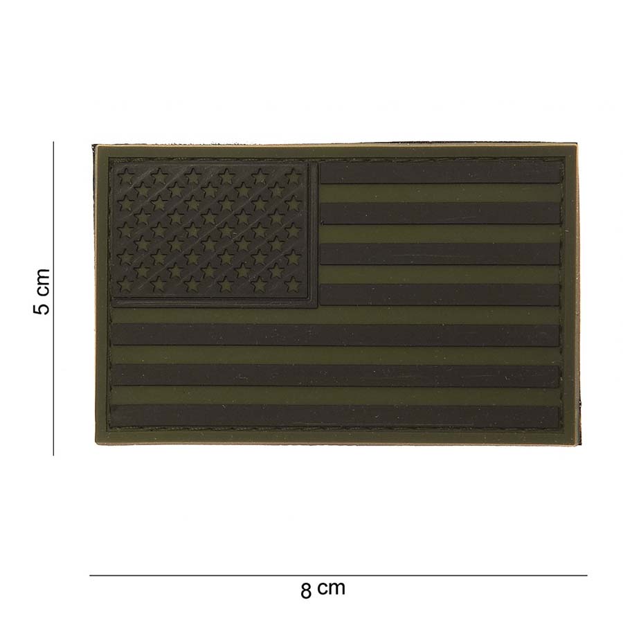 Embleem 3D PVC USA subdued #11181