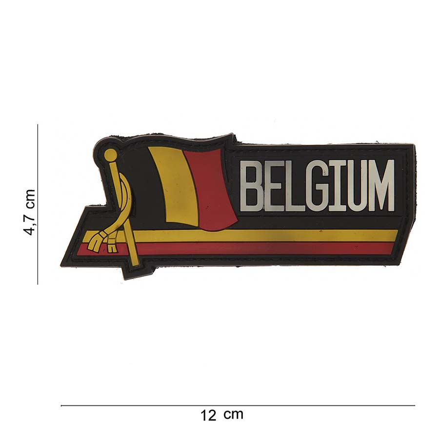 Embleem 3D PVC Belgie Wapperende vlag #12020