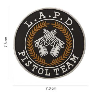 Embleem 3D PVC L.A.P.D. pistol team #12041