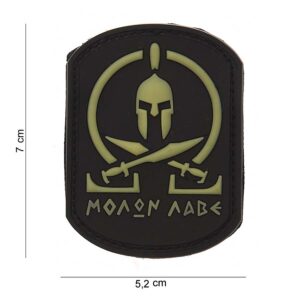 Embleem 3D PVC Molon Labe Spartan SWAT #12003