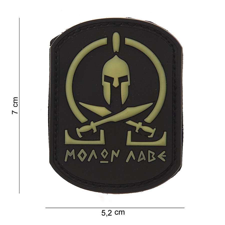 Embleem 3D PVC Molon Labe Spartan SWAT #12003