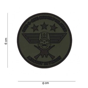Embleem 3D PVC 101 INC rond klein #13048