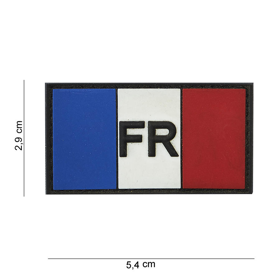 Embleem 3D PVC FR blauw/wit/rood #16011