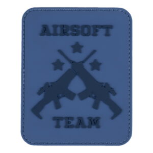 Embleem 3D PVC Airsoft team blauw #23019