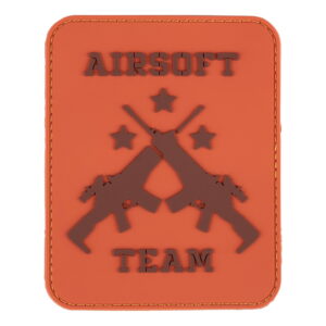 Embleem 3D PVC Airsoft team oranje #23018
