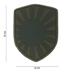 Embleem 3D PVC schild Japanse oorlog groen #10016