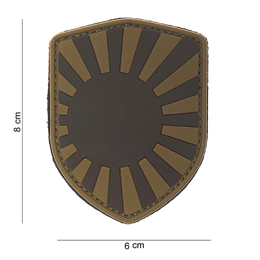Embleem 3D PVC schild Japanse oorlog desert #10015