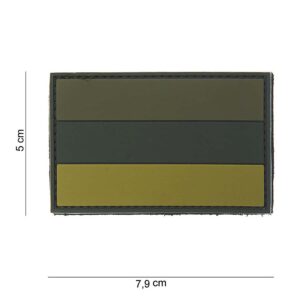 Embleem 3D PVC Rusland groen #10008