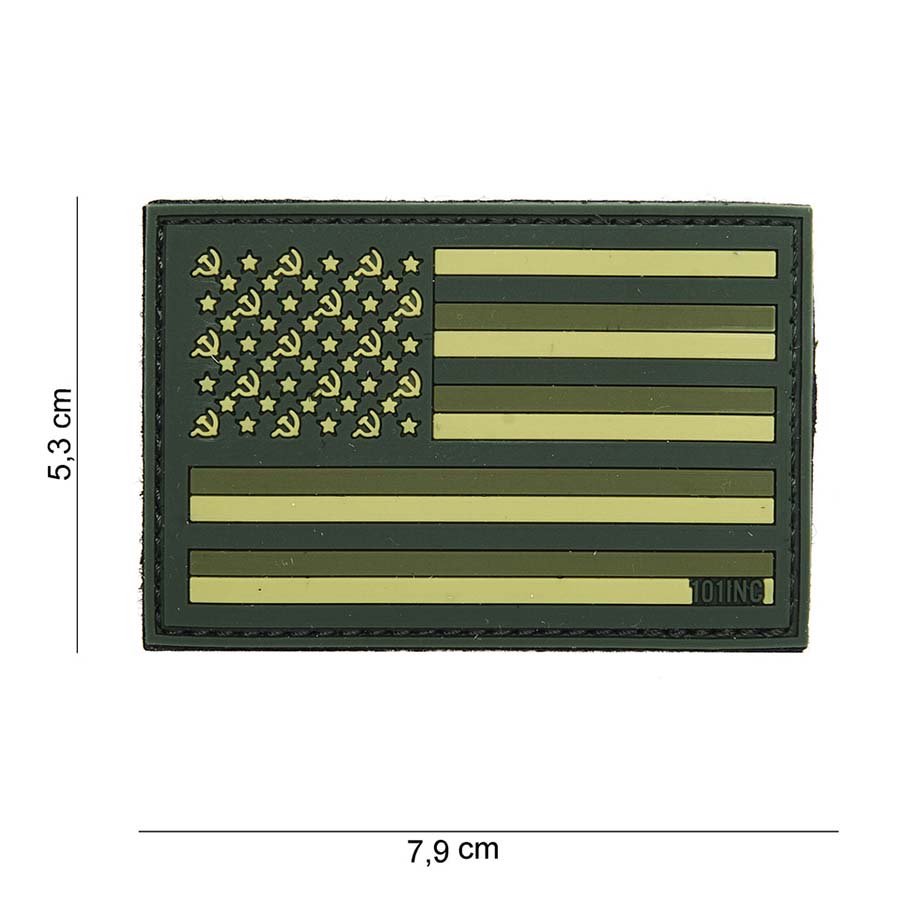 Embleem 3D PVC Sovjet groen #14021